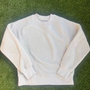 Everlane Cream ReNew Sherpa Fleece Womens Medium